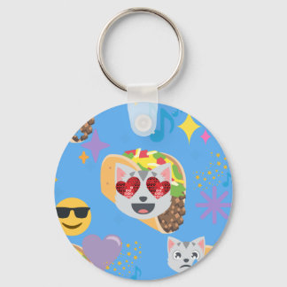 taco cat emoji sleutelhanger