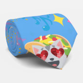 taco cat emoji stropdas (Opgerold)