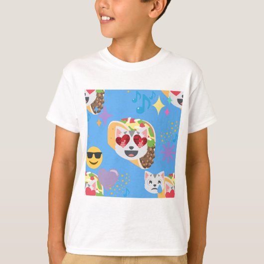 taco cat emoji t-shirt (Voorkant)