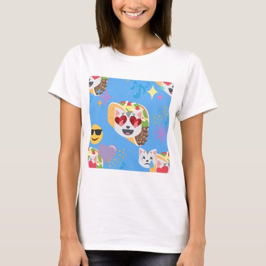 taco cat emoji t-shirt (Voorkant)