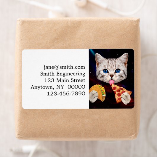 Taco, Cat en pizza Etiket (Insitu)