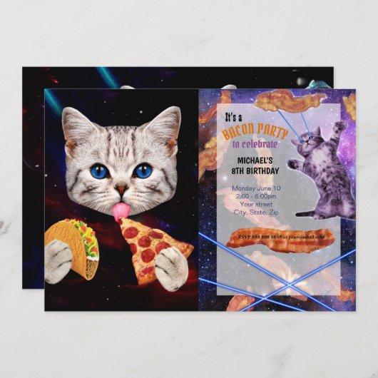 Taco, Cat en pizza Kaart (Voorkant / Achterkant)