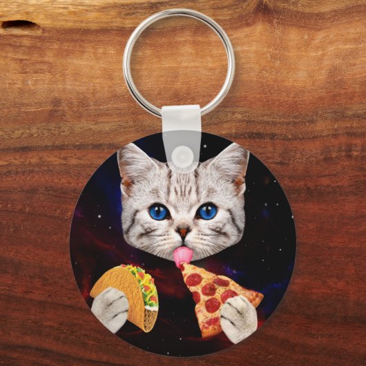 Taco, Cat en pizza Sleutelhanger (Voorkant)