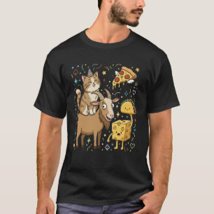 Taco Cat Geit Cartoon  Grappige Geit Kaas Pizza Sp T-shirt