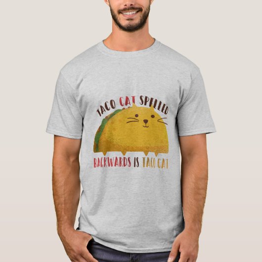 TACO CAT GRAPHIC unieke cadeauidee voor man T-shirt (Voorkant)