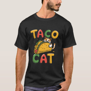 Taco Cat Hug Taco Schattige Grappig Kleurrijke Cin T-shirt