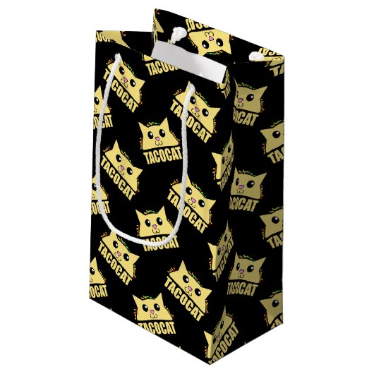 Taco Cat Klein Cadeauzakje (Achterkant Gekanteld)