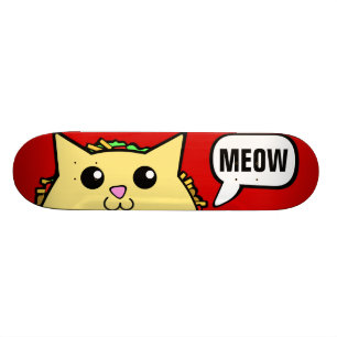 Taco Cat Meow Red Persoonlijk Skateboard