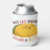 Taco Cat Palindrome Blikjeskoeler (Blikje Voorkant)