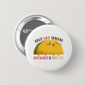 Taco Cat Palindrome Ronde Button 5,7 Cm (Voorkant /achterkant)