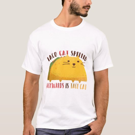 Taco Cat Palindrome T-shirt (Voorkant)