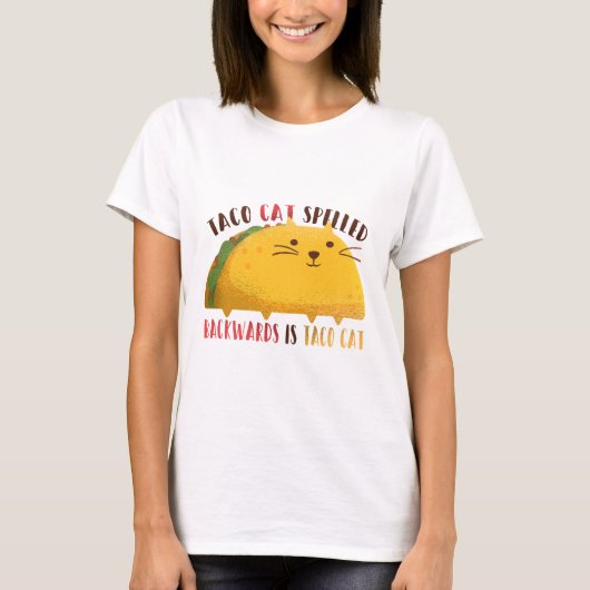 Taco Cat Palindrome T-shirt (Voorkant)
