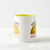 Taco Cat Palindrome Tweekleurige Koffiemok (Center)