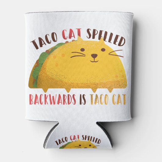 Taco Cat Palindroom Blikjeskoeler (Voorkant)