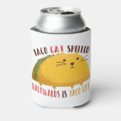 Taco Cat Palindroom Blikjeskoeler (Blikje Achterkant)