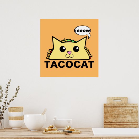 Taco Cat Poster (Keuken)
