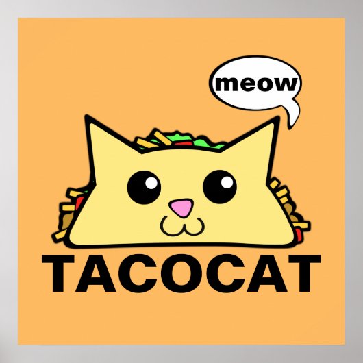 Taco Cat Poster (Voorkant)