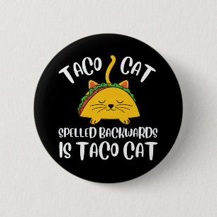 Taco Cat Ronde Button 5,7 Cm