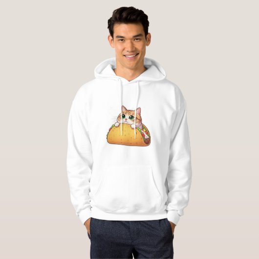 Taco Cat | Schattige Kat in een taco | Perfect sma Hoodie (Voorkant volledig)