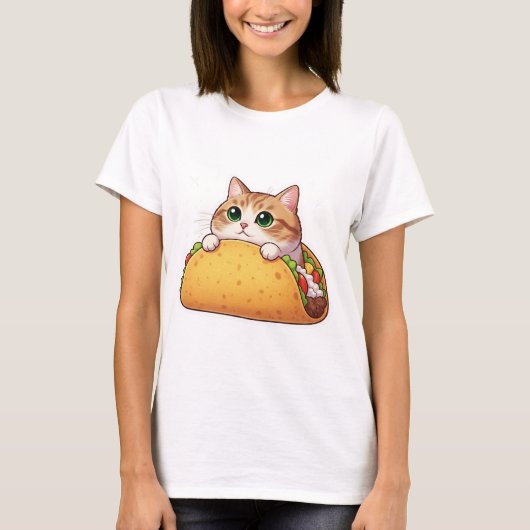 Taco Cat | Schattige Kat in een taco | Perfect sma T-shirt (Voorkant)
