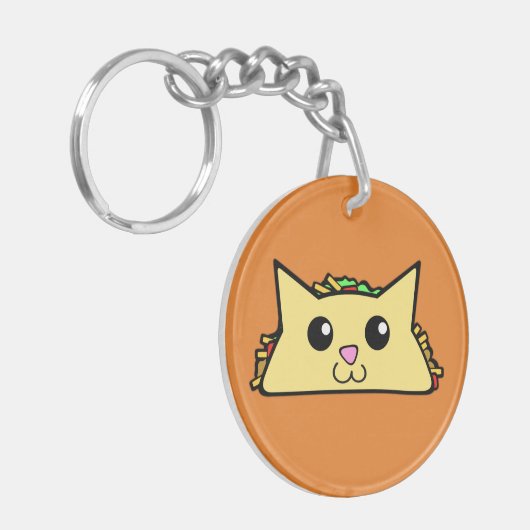 Taco Cat Sleutelhanger (Voorkant Links)