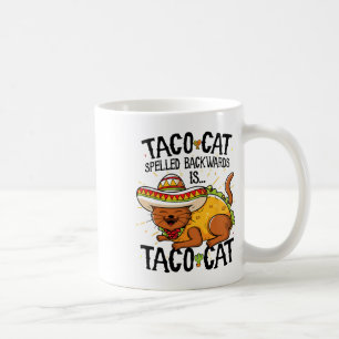 Taco Cat Spelde Byckwards Is Taco Cat Shirt Grappi Koffiemok