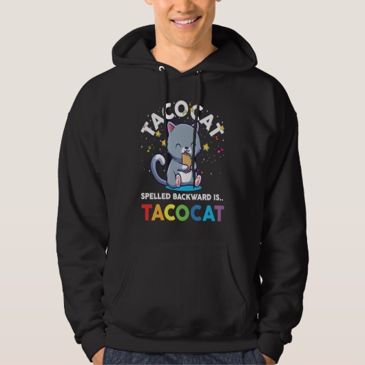 Taco Cat Spelled Backward Is Tacoca Youth Boys Gir Hoodie (Voorkant)