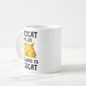 Taco Cat Spelled Backwards Is Taco Cat Funny Quote Koffiemok (Voorkant links)
