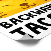 Taco Cat Spelled Backwards Is Taco Cat Funny Quote Poster (Hoek)