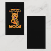 Taco Cat Spelling Backwards Tacocat Mexican Food Visitekaartje (Voorkant / Achterkant)