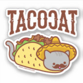 TACO CAT-Sticker - "TACOCAT" Sticker (Voorkant)