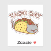 TACO CAT-Sticker - "TACOCAT" Sticker (Vel)