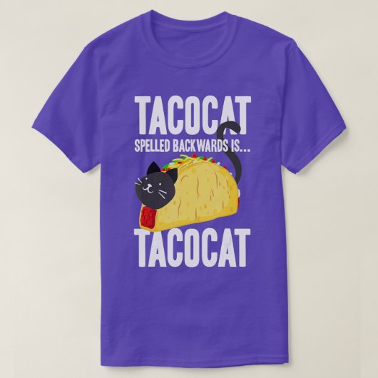 Taco Cat Tacocat Spelling Backwards Funny Food (2) T-shirt (Design voorkant)