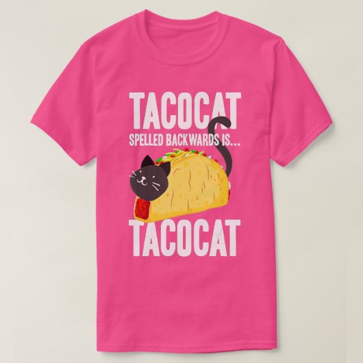 Taco Cat Tacocat Spelling Backwards Funny Food T-shirt (Design voorkant)