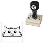 Taco Cat-teken Rubberstempel (Gestempeld)