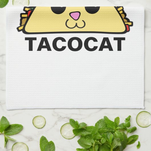 Taco Cat Theedoek (Gevouwen)
