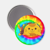 Taco Cat | Tie Dye Magneet (Voorkant / Achterkant)