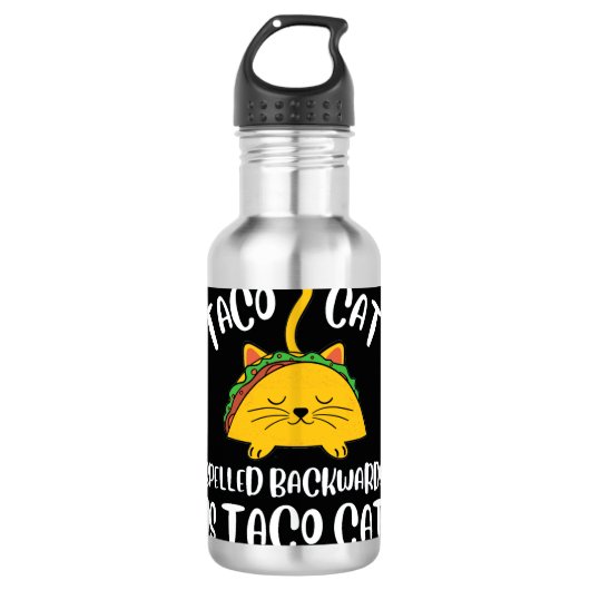Taco Cat Waterfles (Voorkant)