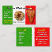 Taco Catering Service Business Cards Visitekaartje (Voorkant / Achterkant)