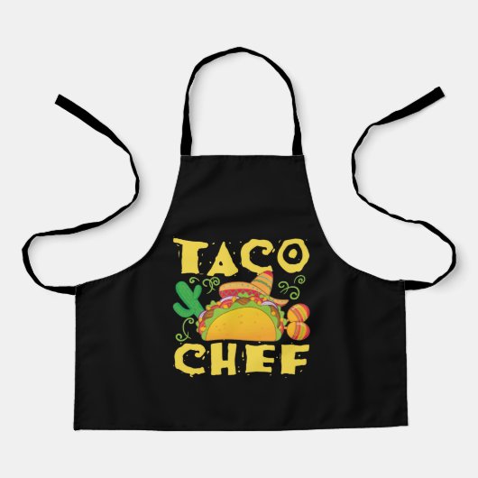 Taco Chef Mexican Food Cook Schort (Voorkant)