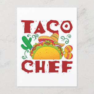 Taco Chef Taco Truck Briefkaart