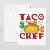 Taco Chef Taco Truck Briefkaart (Voorkant / Achterkant)