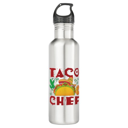 Taco Chef Taco Truck Waterfles (Voorkant)
