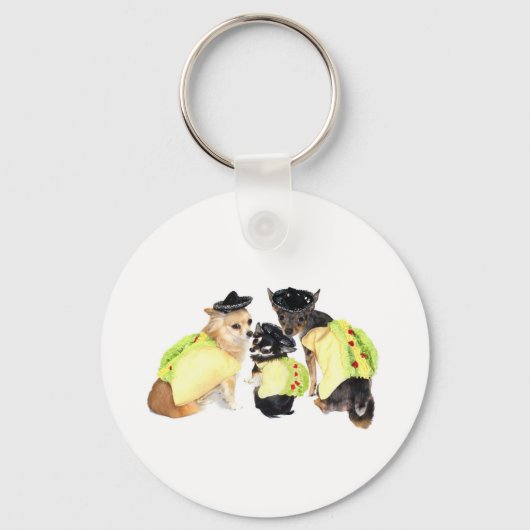 Taco Chihuahuas Sleutelhanger (Voorkant)