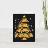 Taco Christmas Tree Xmas Mexican Food  Kaart (Voorkant)