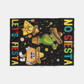 Taco Cinco 5 De Mayo Geen Siesta Laat Fiesta Grapp Fleece Deken (Voorkant (Horizontaal))