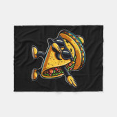 Taco Cinco De Mayo Grappige Mexicaanse Vaderdag Fleece Deken (Voorkant (Horizontaal))