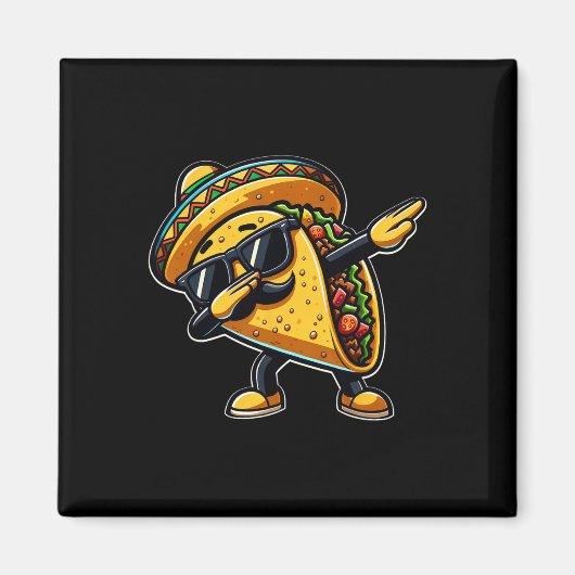 Taco Cinco De Mayo Grappige Mexicaanse Vaderdag Magneet (Voorkant)