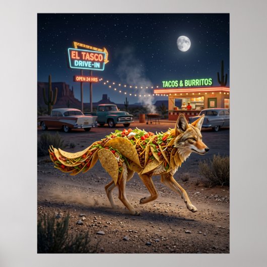 Taco Coyote Drive-In Poster (Voorkant)
