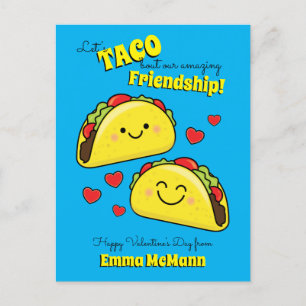 Taco Cute Kinder Classroom Valentijn Friendship Ca Briefkaart